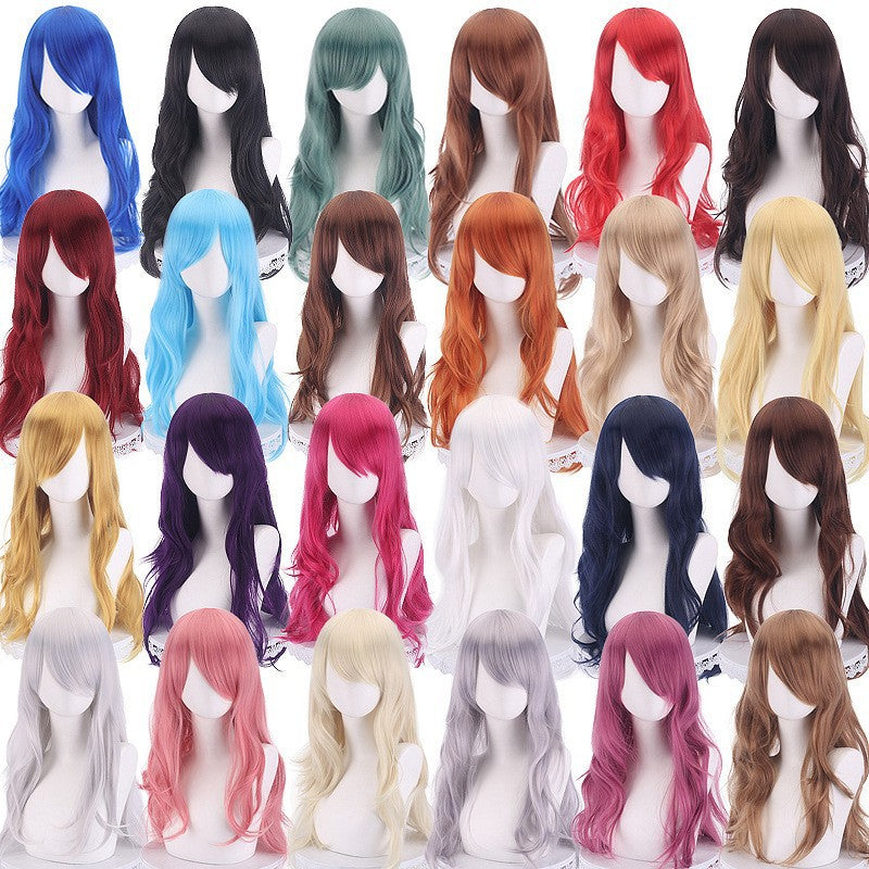 28" / 70cm Long Curly Hair Ends Costume Cosplay Wig (24 Colors)