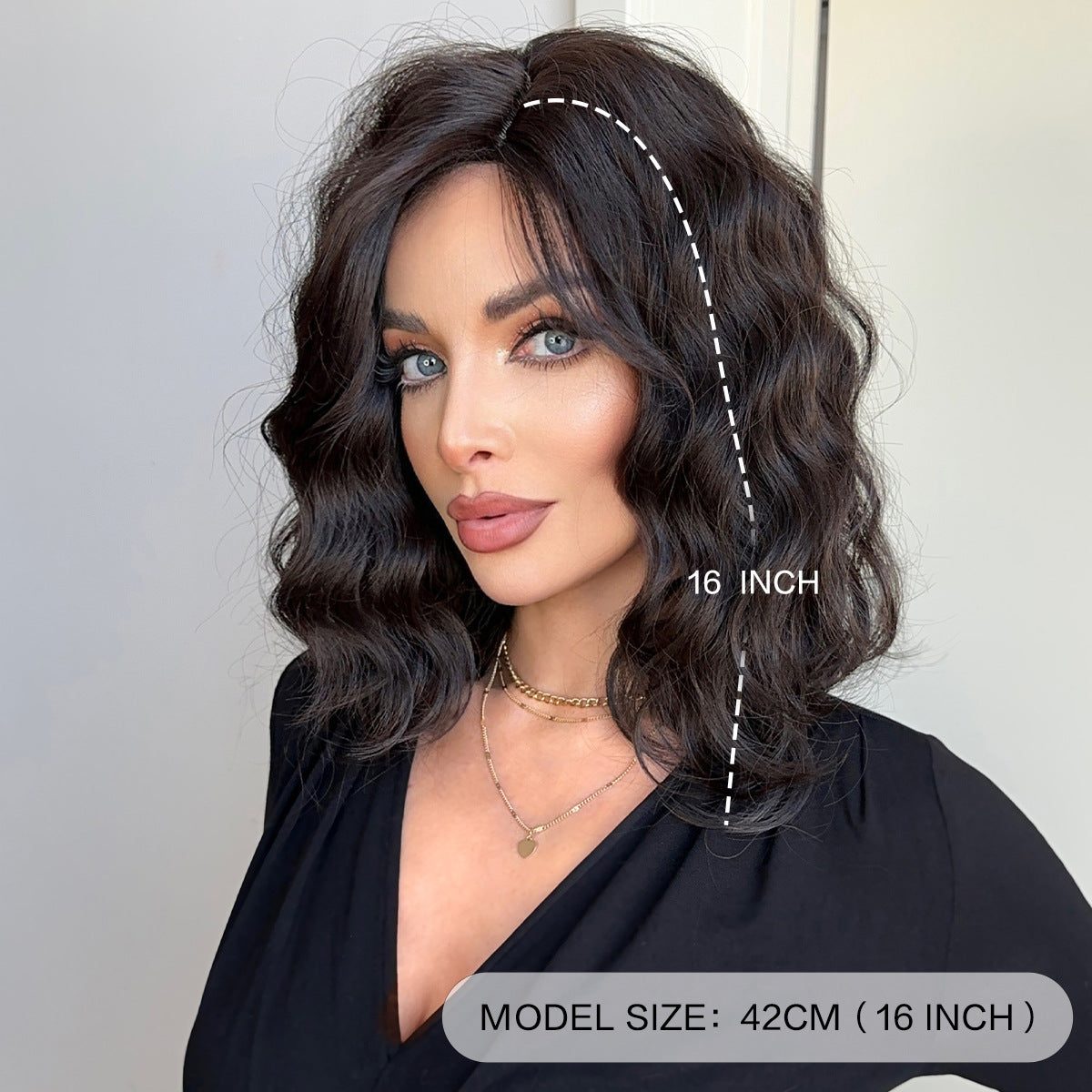 Women's Alluring Medium-Length Curly and Bob Wig Assortment, a Perfect Synthetic Hairpiece for Both Daily Decoration and Fashionable Statements