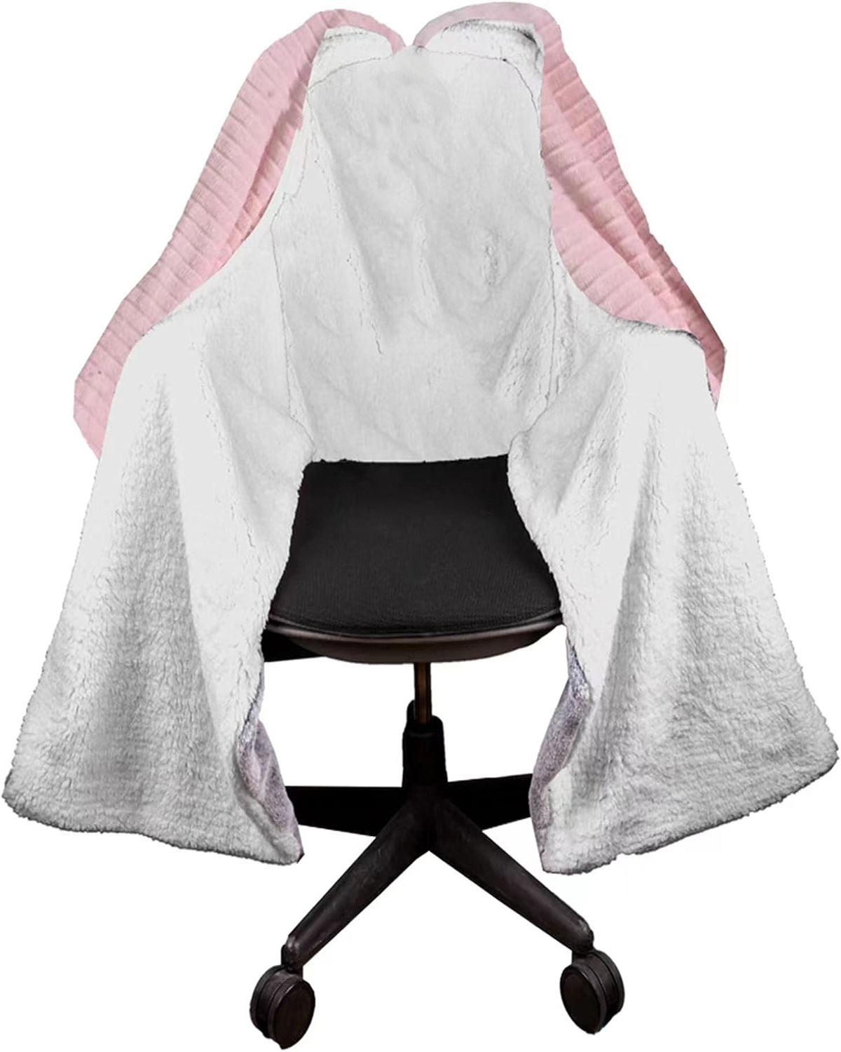 The Original Office Chair Blanket; Cozy Comfy Office Desk Chair Wrap Attaches for Convenient Heat and Hands-Free. Stay Warm In The Winter or Summer. Sherpa Fur Lining