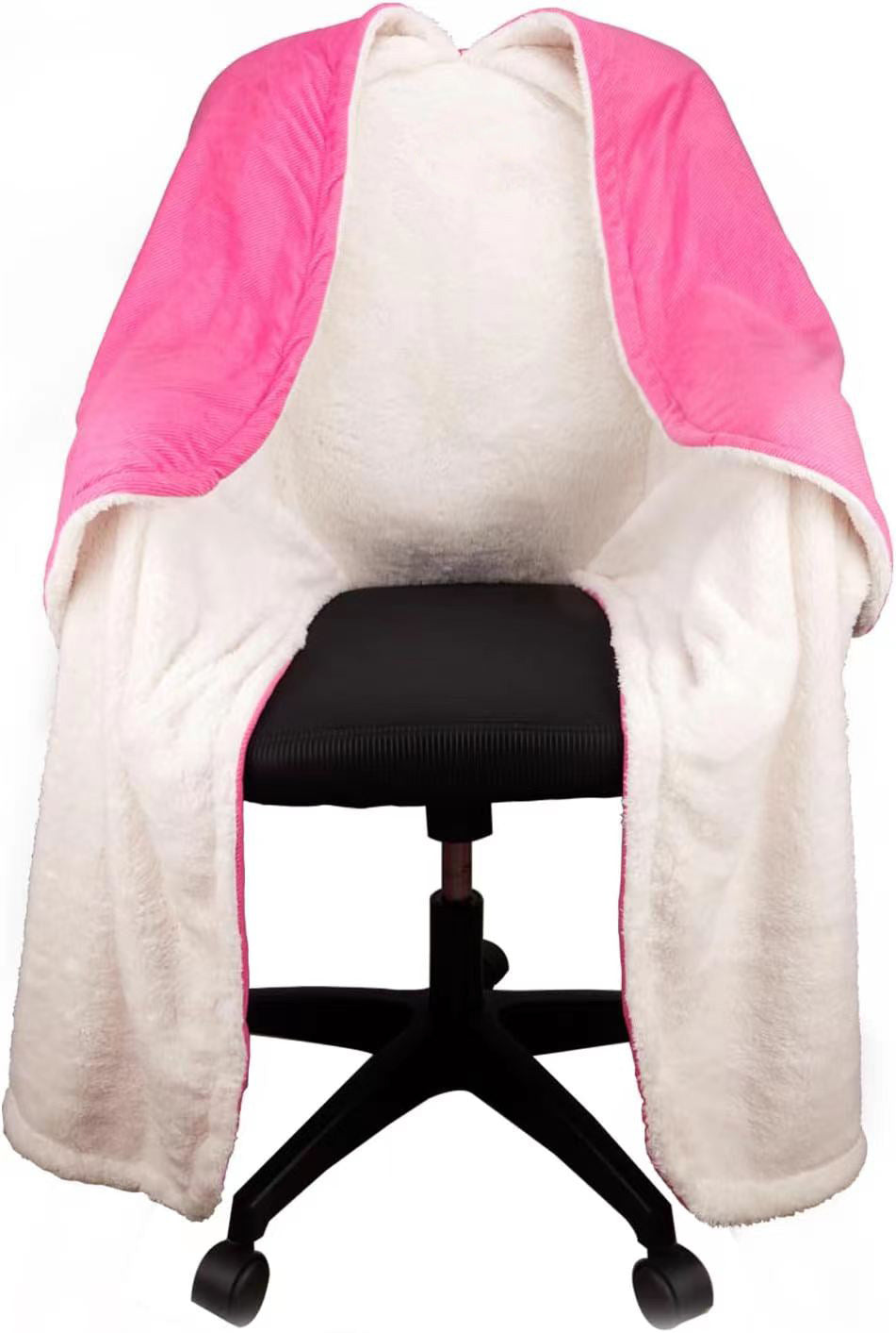 The Original Office Chair Blanket; Cozy Comfy Office Desk Chair Wrap Attaches for Convenient Heat and Hands-Free. Stay Warm In The Winter or Summer. Sherpa Fur Lining